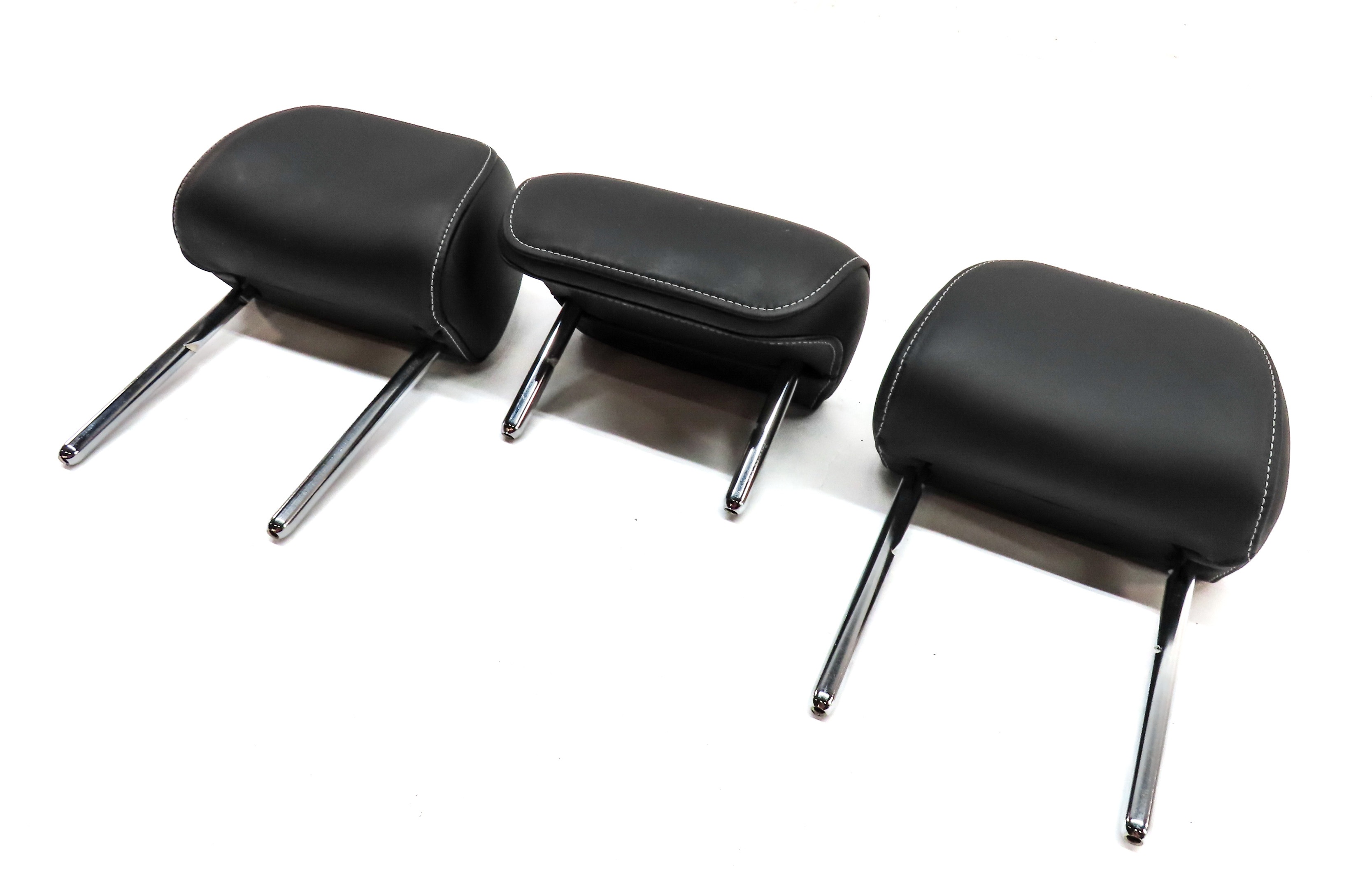 13-16 A4 S4 12-18 A6 S6 C7 B8 REAR LEFT CENTER RIGHT SEAT HEADREST SET 2 (Black) — exact item pictured